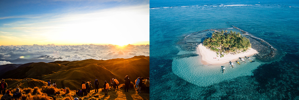 Mount Pulag and Siargao Island