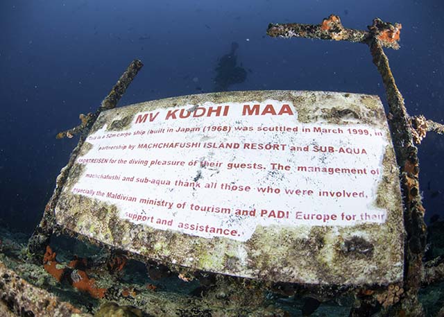 The wreck of MV Kudi Maa