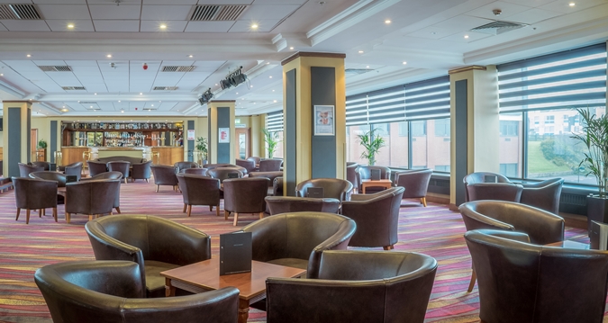 The lounge bar at Hampton by Hilton Blackpool