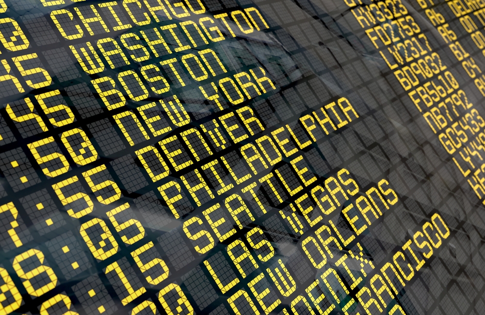 U.S. airlines - Departure Board