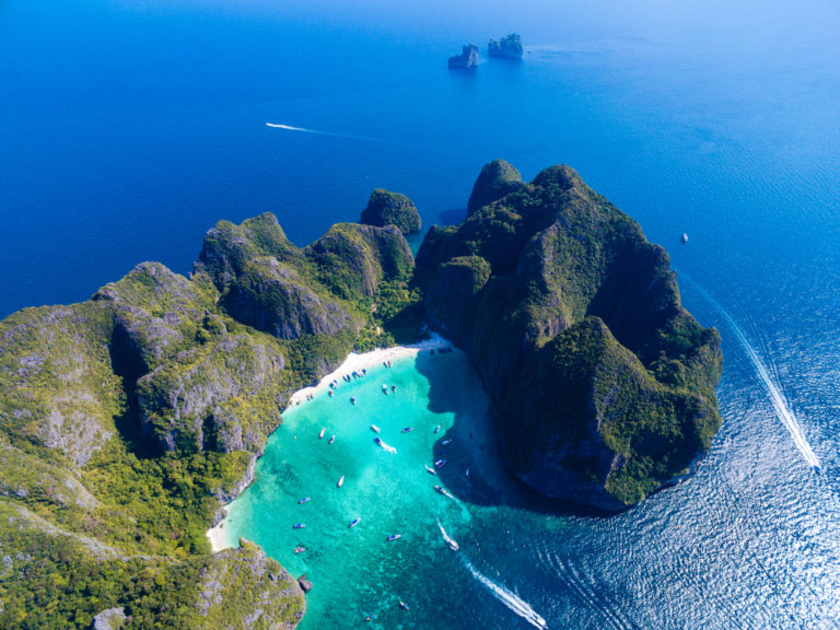 tourism at maya bay