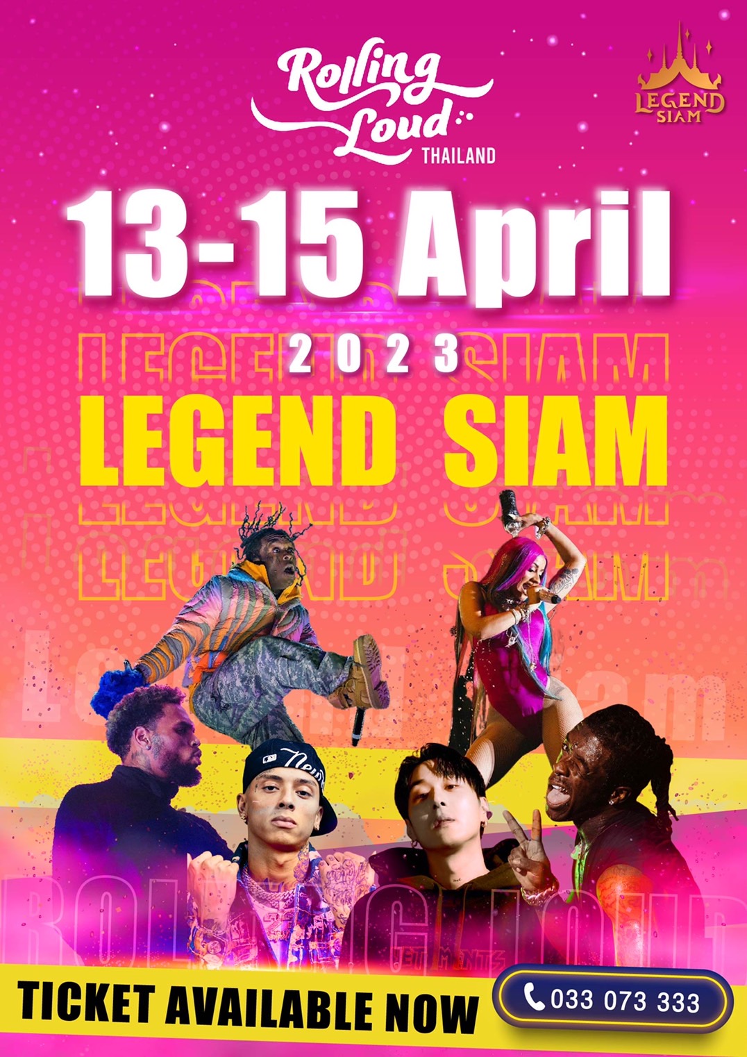 Rolling Loud Thailand 13 to 15 April 2023